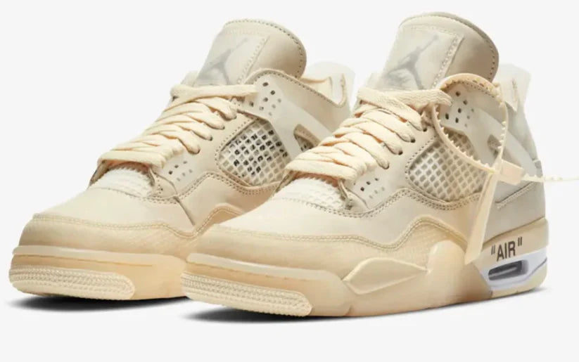 Air Jordan 4 Retro X Off-White 'SAIL'