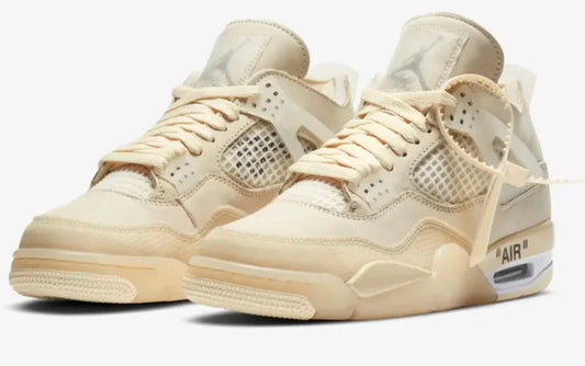 Air Jordan 4 Retro X Off-White 'SAIL'